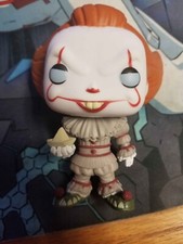 Funko Pop! Movies: IT - Pennywise (With Boat) Blue Eyes #472 Vinyl Figure LOOSE
