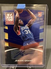 2014-15 Jerami Grant Panini Donruss Elite Die Cut Rookie Auto Autograph SP 18/49