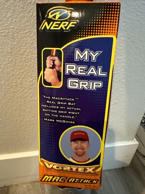 6 Vintage Nerf VORTEX Mark McGwire MAC ATTACK POWER BASEBALL Bat New Sealed