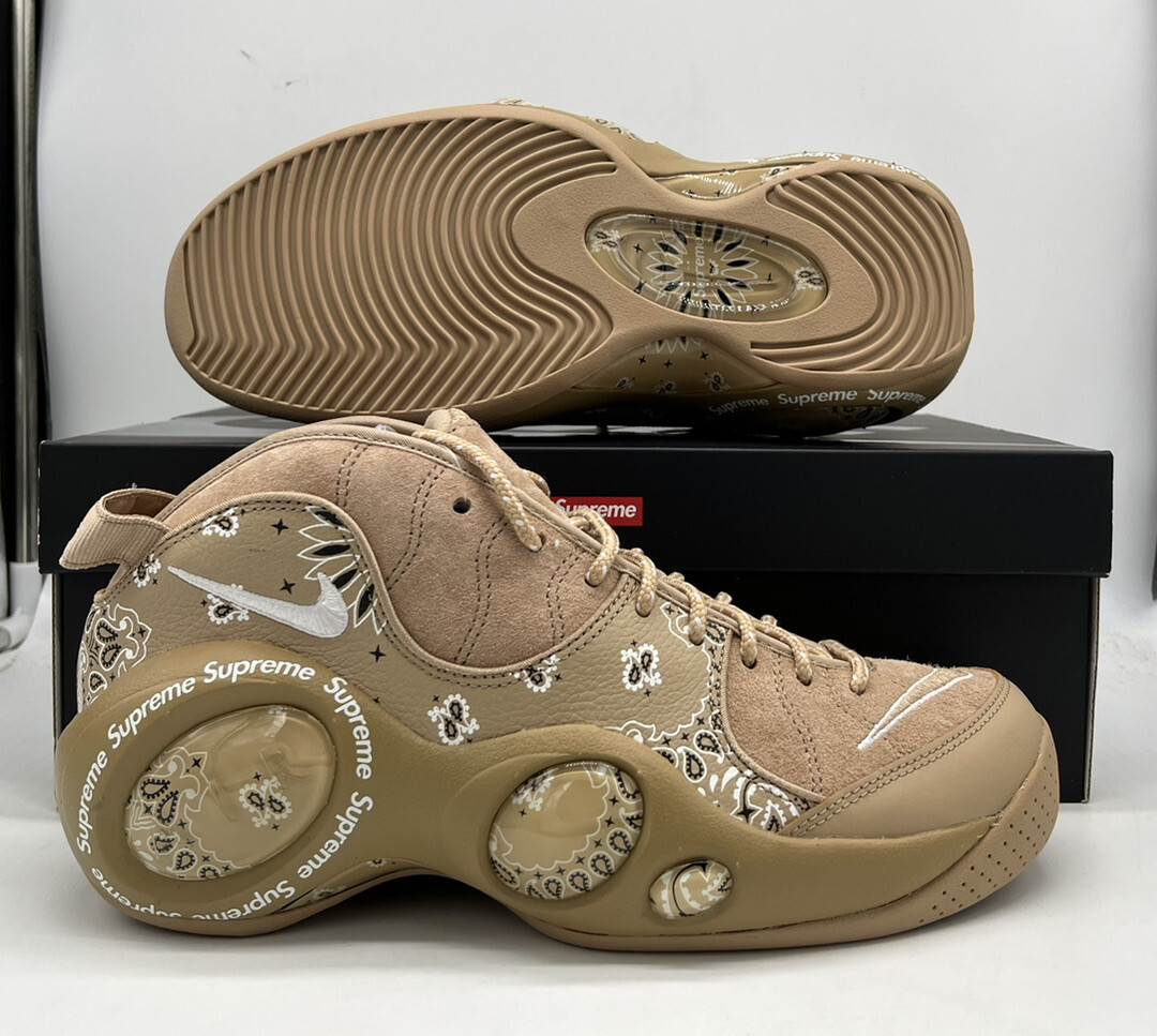 Supreme x Nike Zoom Air Flight 95 Tan Hemp Wheat DJ8604-200 