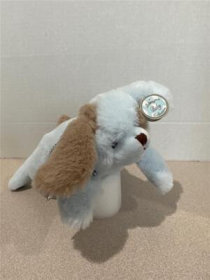 Bearington Collection Waggles Blue Plush Rattle Puppy NWT