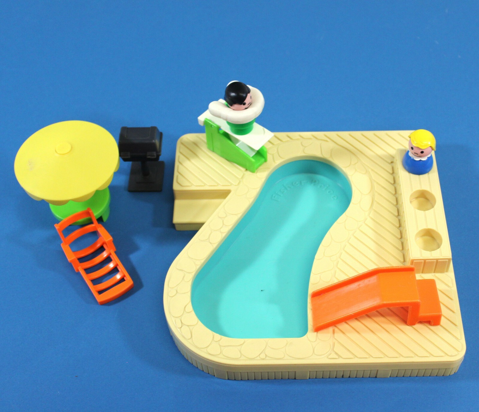 Fisher Price 2526 Piscine Petit Gens 1986 Vintage 816CA Fisher Price 2526 Piscine Petit Gens 1986 Vintage 816CA