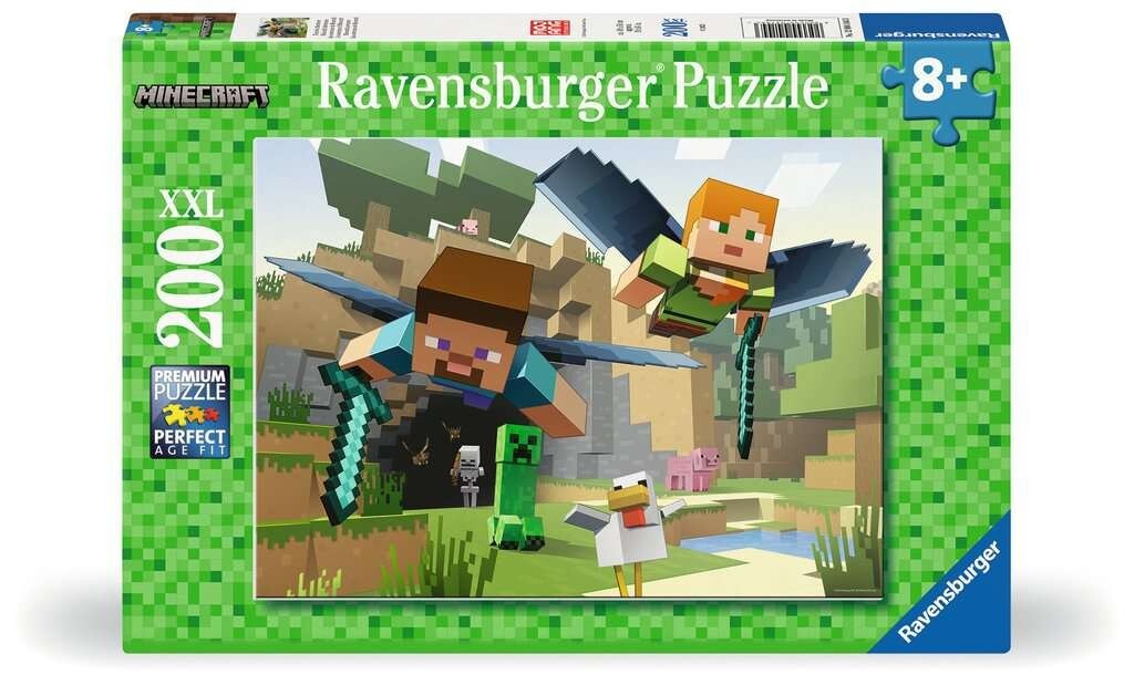Ravensburger Minecraft Adventures 200 piece jigsaw puzzle Age 8+ years