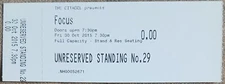 FOCUS CONCERT TICKET LIVE at CITADEL in ST. HELEN UK TOUR 2015 THIJS VAN LEER
