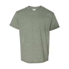 Gildan Softstyle  Youth T-Shirt 64500B - Heather Military Green - Small