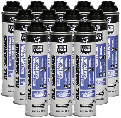 Touch N Seal All Seasons Polyurethane Foam Sealant-1 Case(12 Cans)-4004529812-12