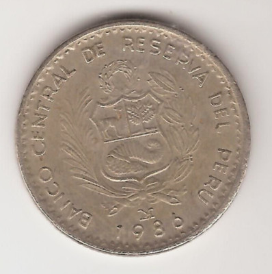 COIN - PERU - UN, 1 INTI - KM# 296 - ''GRAN ALMIRANTE MIGUEL GRAU'' - 1986- (C29)