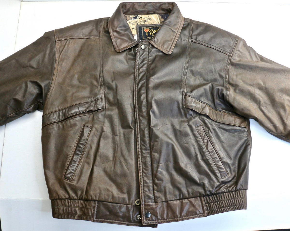 ▪️70’s【REED】 LEATHER JACKET 70s Reed Sportswear Leather Bomber Jacket – Second Rodeo