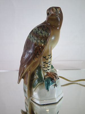 Lampe Aus Nachttisch Veilleuse Porzellan Form Von Eagle Adler Vintage R55