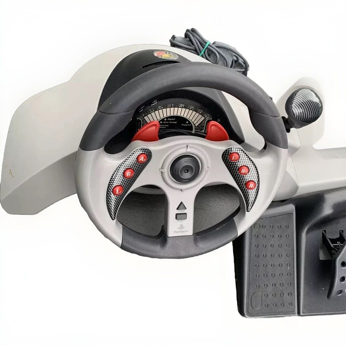 Playstation Mad Catz MC2 Racing Steering Wheel w/ Pedals