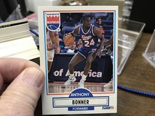 1990-91 Fleer Update Sacramento Kings Basketball Card #U82 Anthony Bonner Rookie