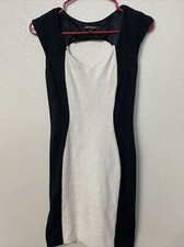 Express Bodycon Knee Length Black Dress Size 2