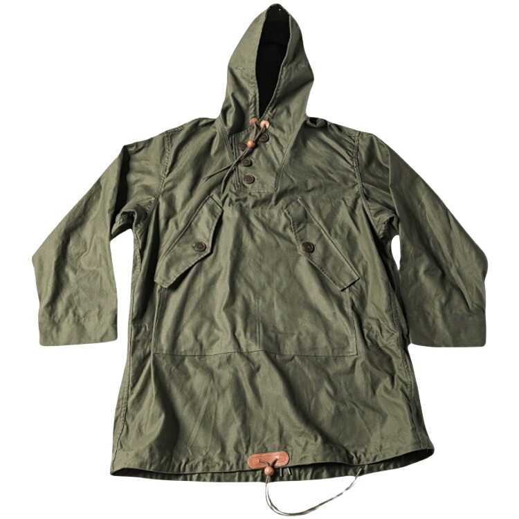 Mens Retro Military Hooded Smock Field Parka M43 Workwear Mods