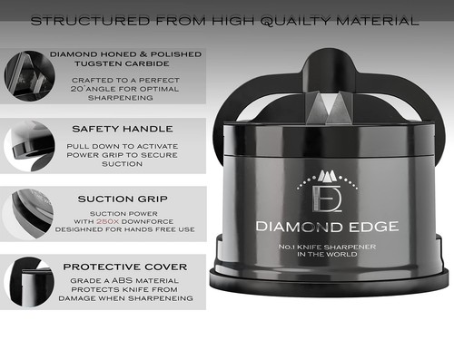Diamond Edge No.1 Knife Sharpener in The World - Lifetime Use for Any Knife f... - Picture 4 of 8