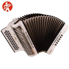 Hohner Corona II Xtreme 34 Button EAD Diatonic Accordion White w/ Bag, Straps