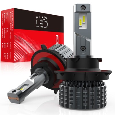 ALAYALED H13 9008 Super Bright LED Headlight Bulb High Low Beam 6500K 30000LM 