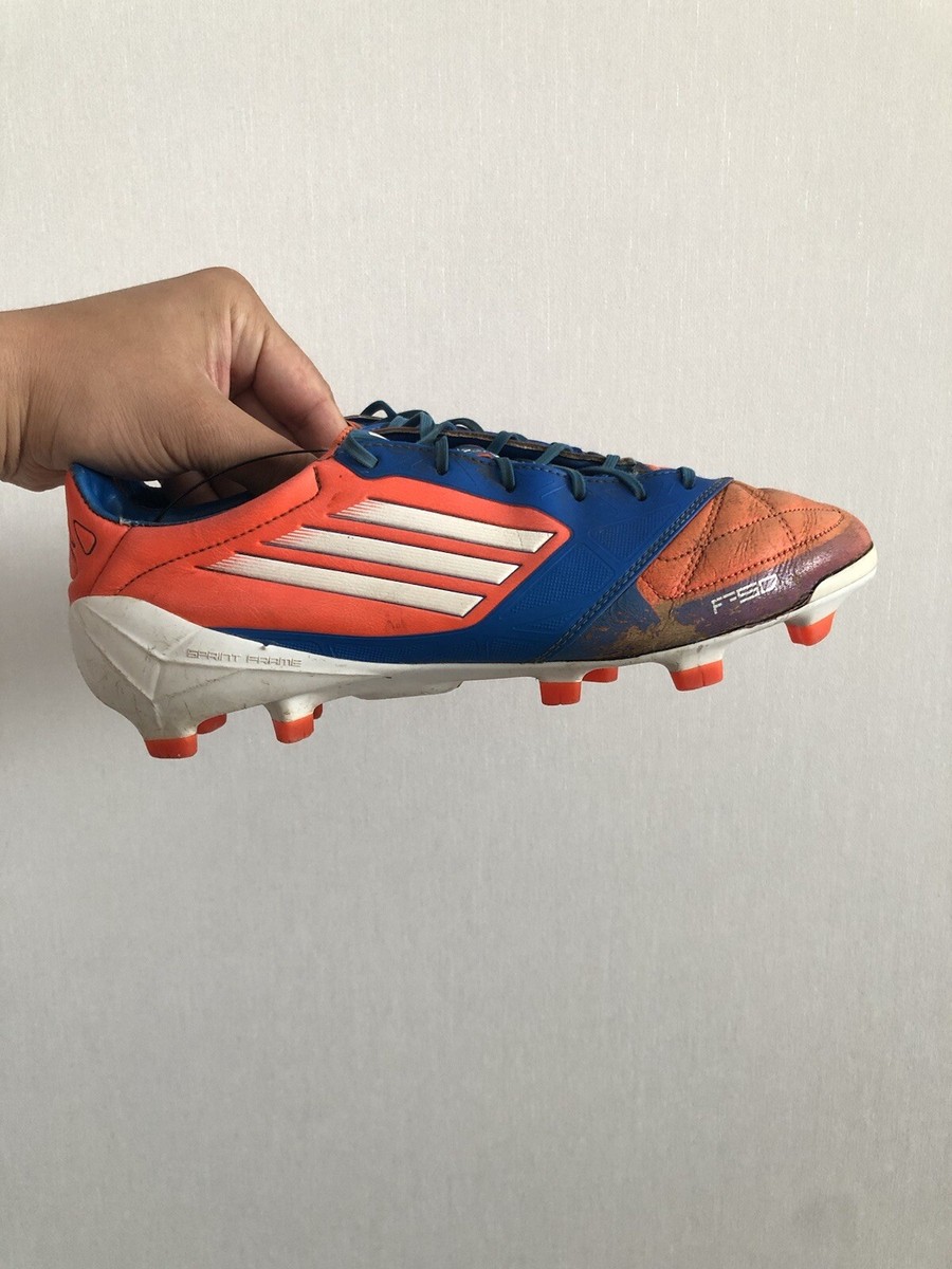 アディダス　adizero F50 レザー Adidas F50 Adizero Orange Leather Football Cleats US8 1/2
