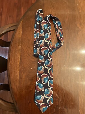 Cezani Tie Unusual Purple Gold Red White Gray Geometric Silk Men's Necktie 58 