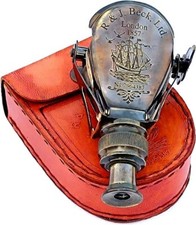 Antique R J Beck London 1857 Brass Nautical Monocular Telescope