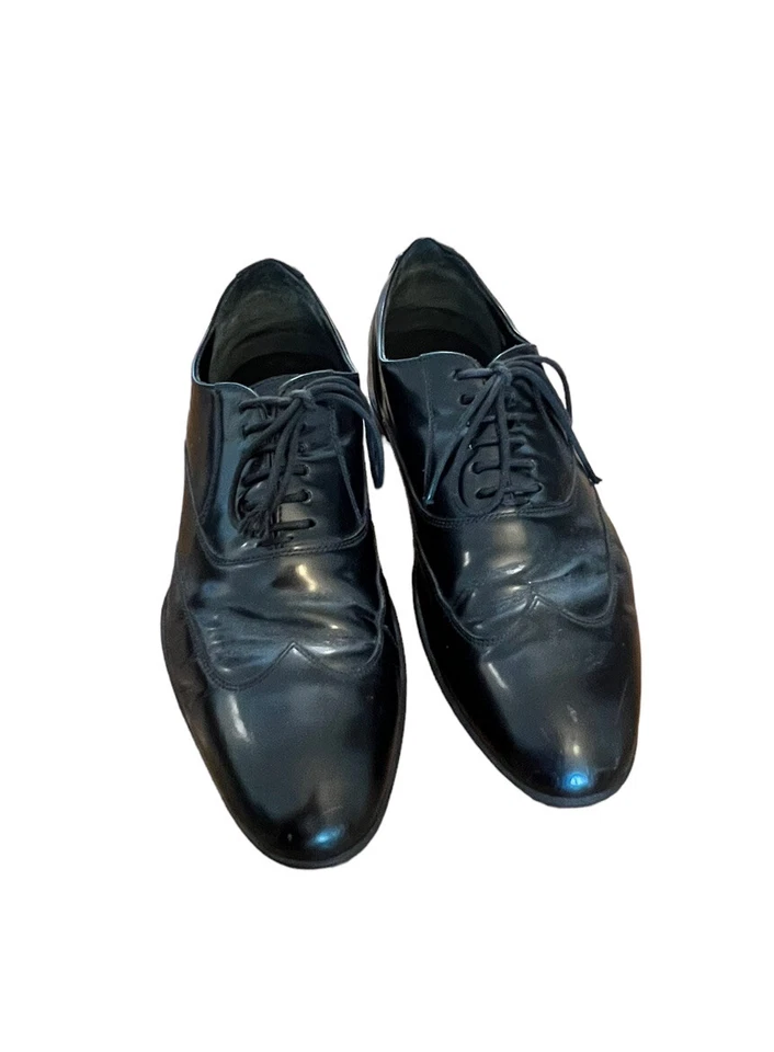 ZAPATOS DE VESTIR HARRYS OF LONDON OXFORDS DE CUERO NEGRO UK 6 US 7 EU 40 Foto 2 de 4