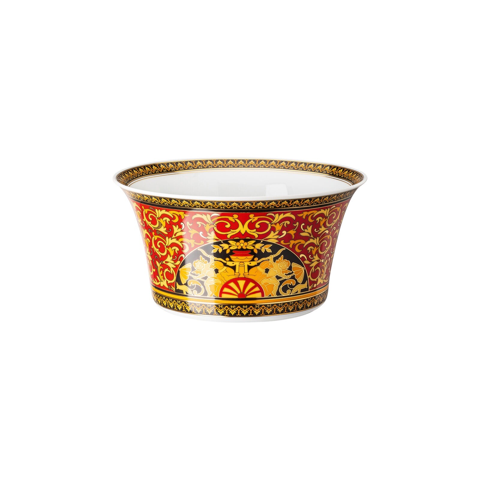 Versace Rosenthal - Insalatiera Media Medusa Rosso Versace - Versace Medusa