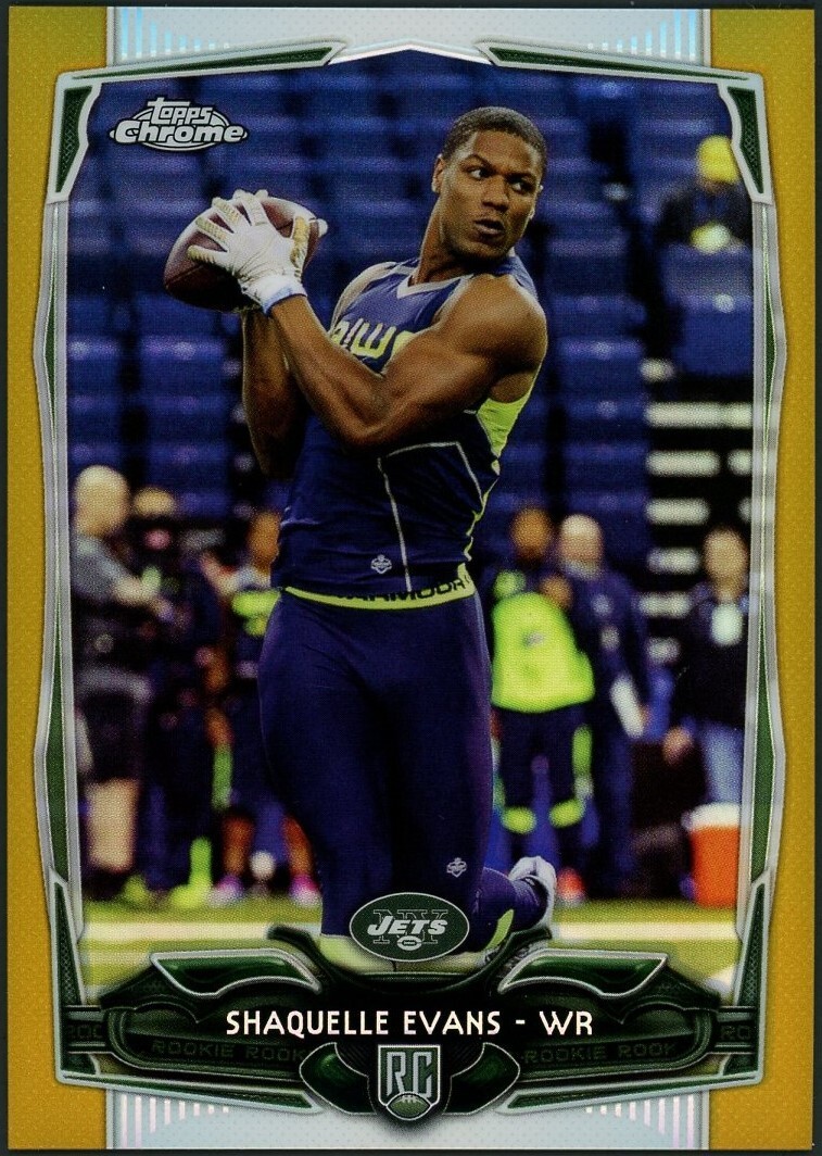 Shaquelle Evans Topps Chrome #132 Gold Refractor