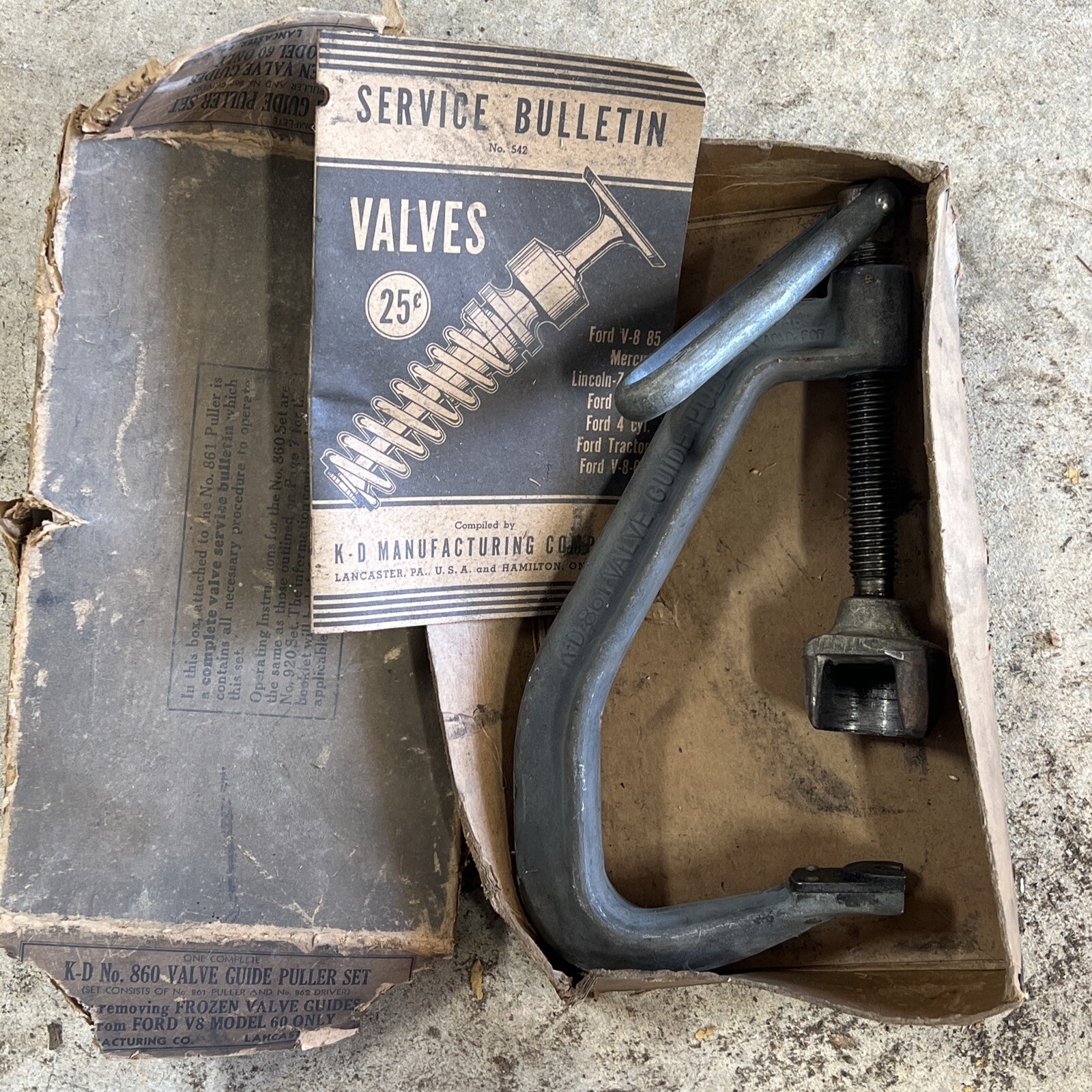 KD Tool Set 860 Valve Guide Puller Set No. 861 KD Tools eBay