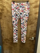 Women "tipsyelves" leggings of cats and kitten holiday theme. Size Med.