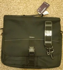 Targus Laptop Bag Black Carrying Case Messenger Bag ~ New!