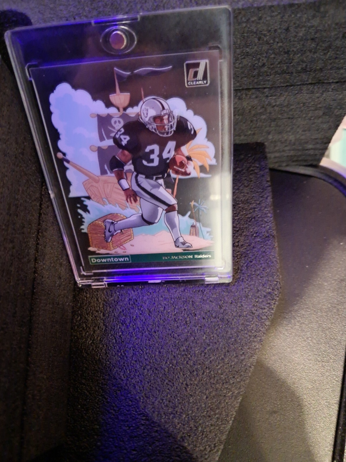 Bo Jackson Downtown 2023 Panini Clearly Donruss SP Card No. 4 Raiders
