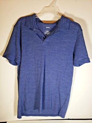 Sonoma Goods For Life Men's Blue Flex Wear Short Sleeves Polo T Shirt Size Large