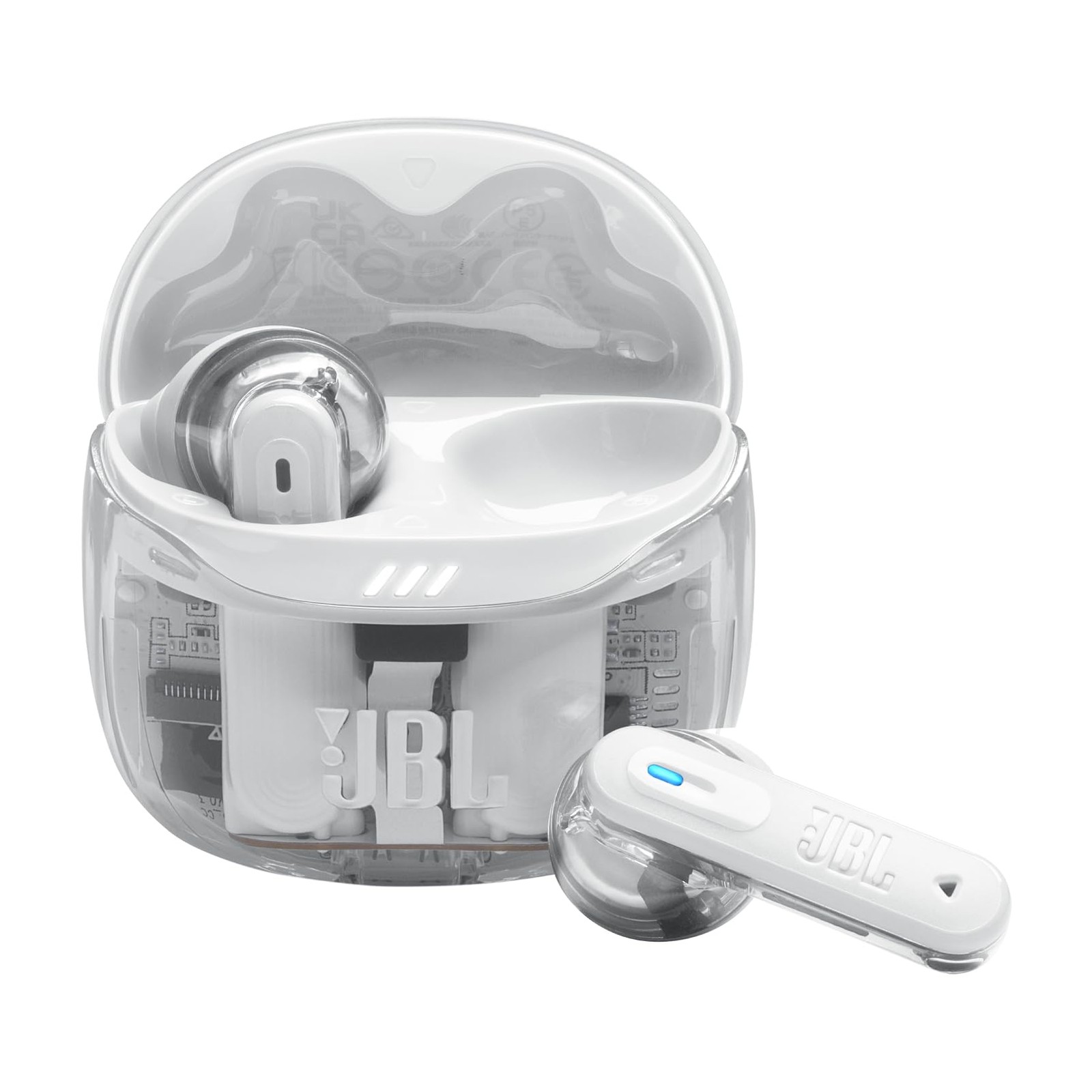 Auricolari Wireless JBL Tune Flex Ghost 2 White Ghost IP54