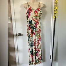 Tropical Sleeveless Jumpsuit L