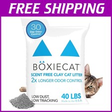 Boxie Unscented Cat Litter 40 lb, Long-Lasting Odor Control