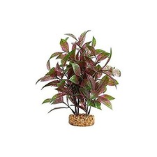 Aqualife Broad Leaf Red Ludwigia Plant, Plastic Aquarium Plant Decoration 10
