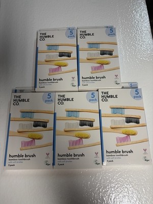 The Humble Co. Humble Brush Bamboo Handle  Soft Bristles 5 Packs Of 5 