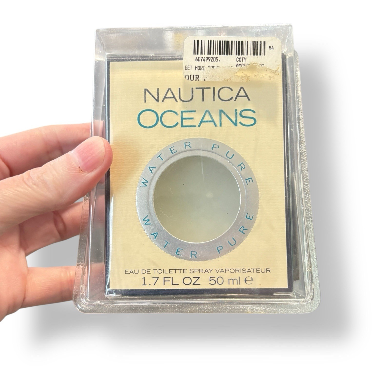 Nautica Oceans Water Pure by Nautica 1.7 FL OZ/50 ML EDT Spray Men's New Sealed