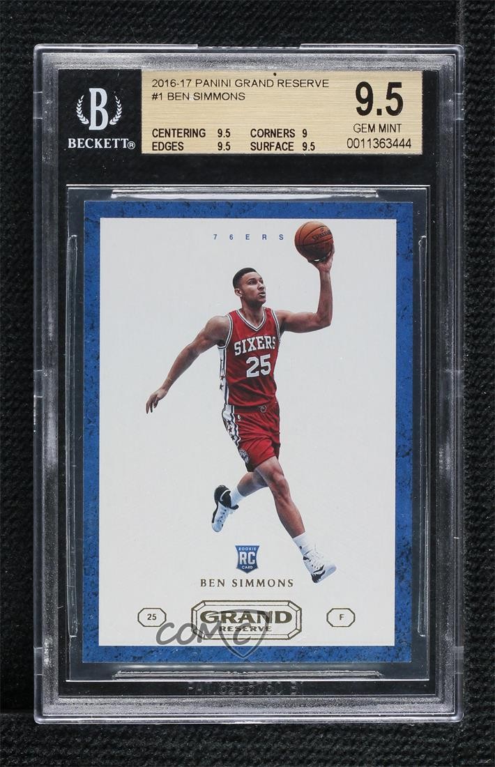 2016-17 Panini Grand Reserve Ben Simmons #1 BGS 9.5 GEM MINT n8q