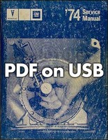 1974 Pontiac Werkstatt-Handbuch & Fisher Karosserie Reparatur USB Flash