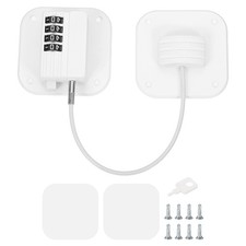 Refrigerator Lock Heavy Duty Fridge Locks Combination Cabinet White