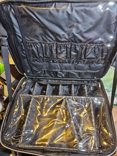 Extra Large Makeup Case Travel Non-Rolling, Black. RELAVEL...