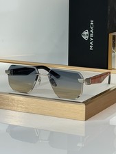 Maybach THE VISIONIST SUN 4.0 Luxury Rimless Sunglasses Silver 61-13-145 New