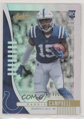 2019 Panini Absolute Rookie Spectrum 175/199 Parris Campbell #134 Rookie RC db5
