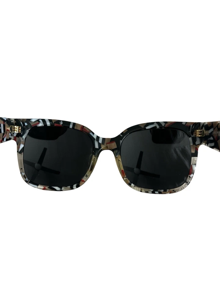 Burberry Small Kitty Sunglasses Black Frame Grey - Image 3 of 4
