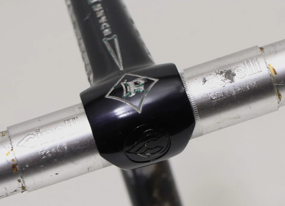 Cinelli 1R quill stem 100mm Paletti engraved with Criterium handlebar 40cm - Immagine 3 di 4
