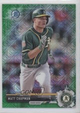 2017 Bowman Chrome Prospects Mega Box Green Refractor 56/99 Matt Chapman h3a
