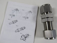 Swagelok SS-810-61 Bulkhead Union Fittings 1/2" Tube Stainless Steel Single NEW