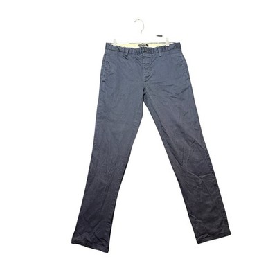 River Island Chino Pants Mens 30 Navy Blue Excellent Slim Fit Cotton