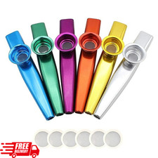 Metal Kazoo with Flute Film Gift Easy to Learn Musical Instruments UK