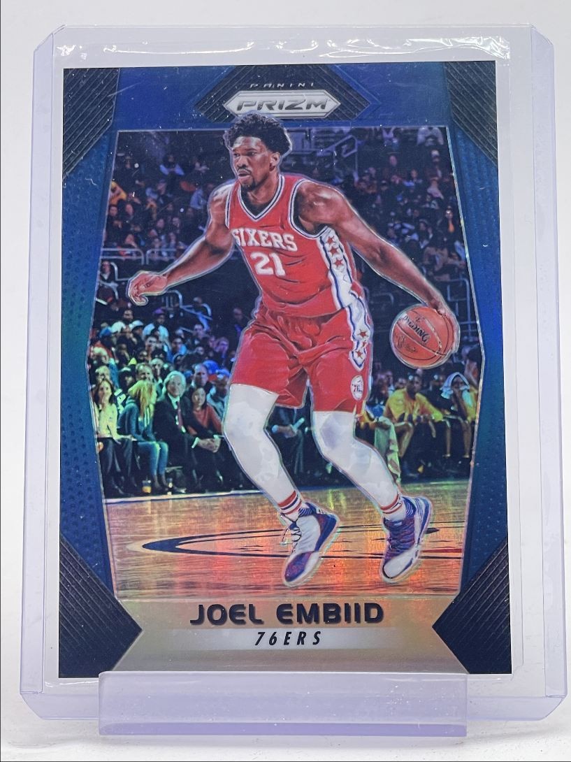 JOEL EMBIID 2017-18 PANINI PRIZM BASKETBALL BLUE 76ERS /199 Q1880